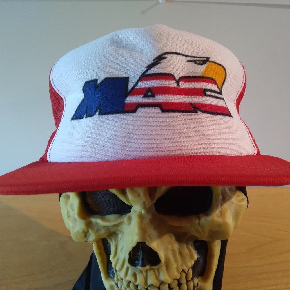 Deadstock Vintage Military Air Command Snap Back Trucker Hat